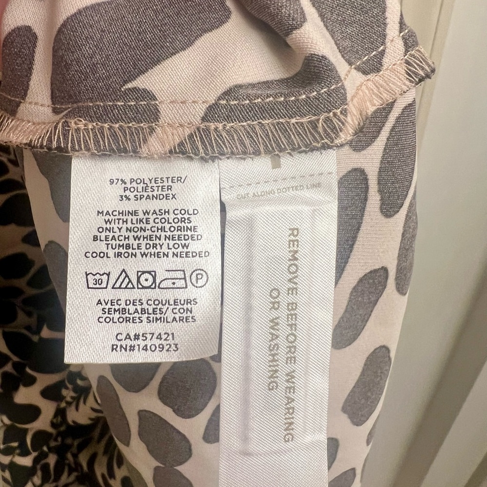 LOFT A-line Button Front Dress - NWT sz 12 - Picture 4 of 5